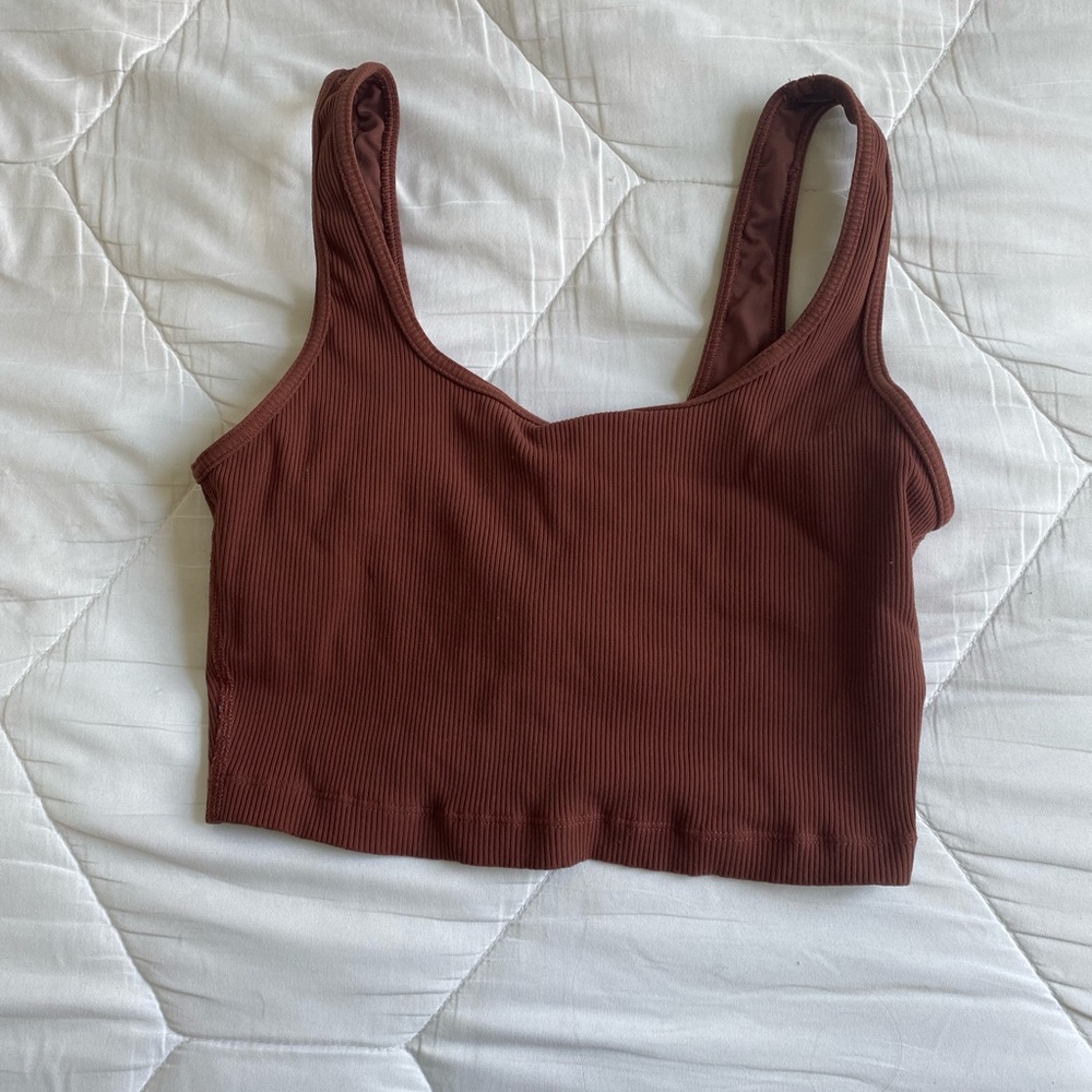 Aerie Longline Top Maroon